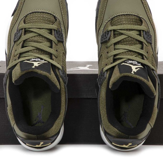 Мужские кроссовки Nike Air Jordan 4 "Olive" Размеры 41-45