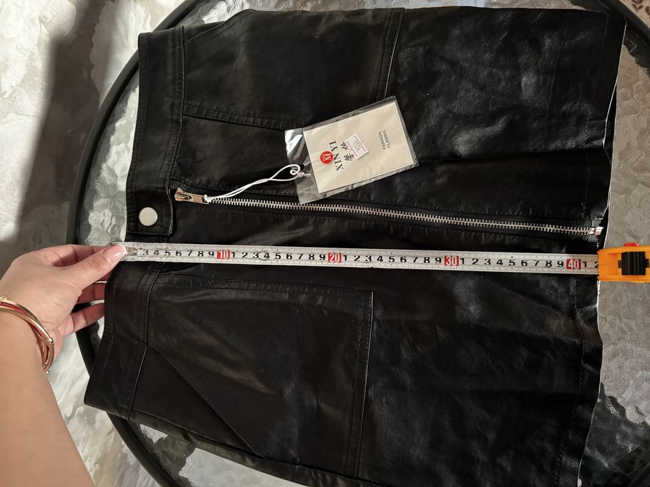 Юбка єко шкіра на замочку