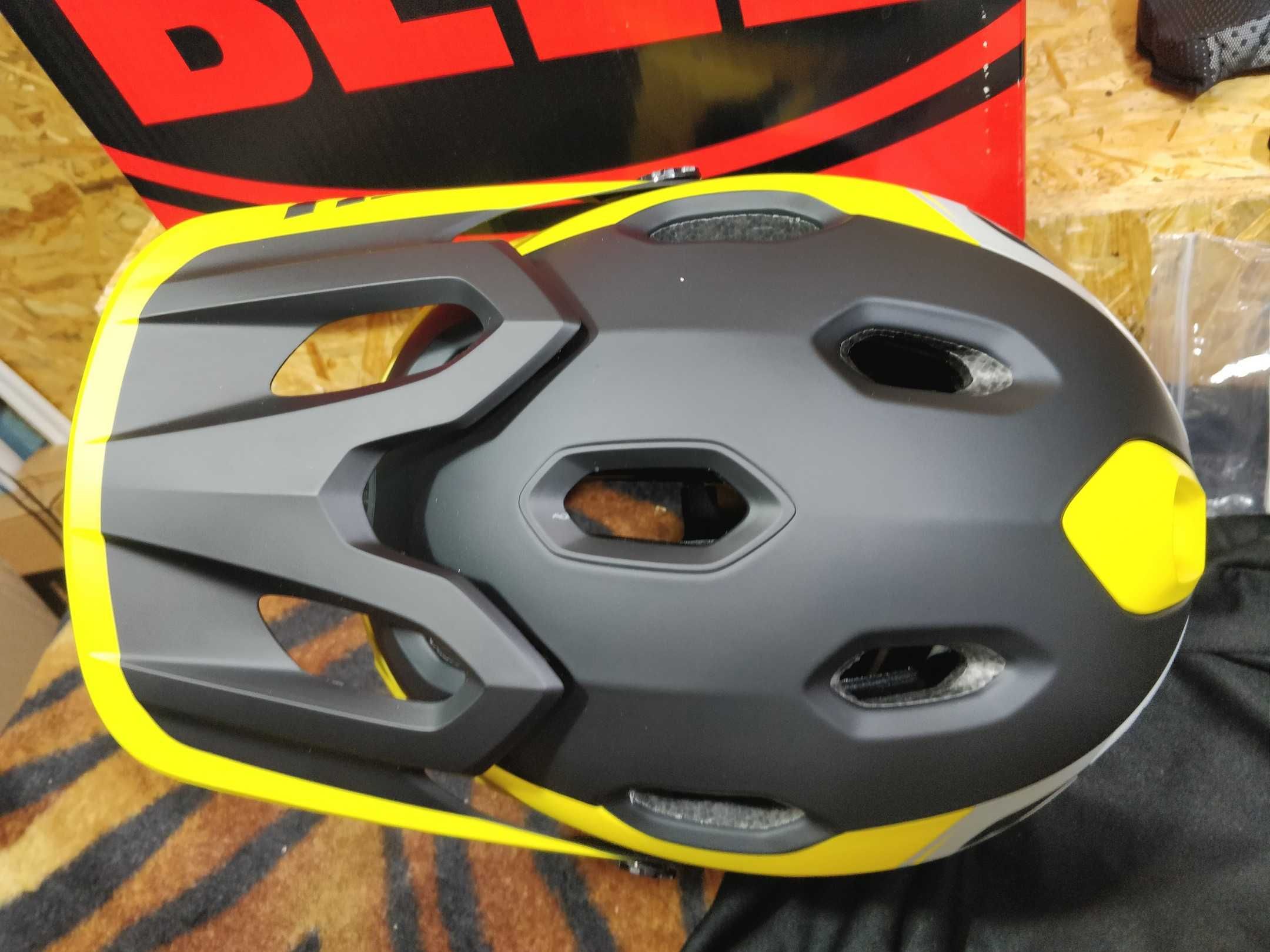 Шлем фулфейс Bell Super DH Mips 2 в 1 шолом велофул транформер 52-56