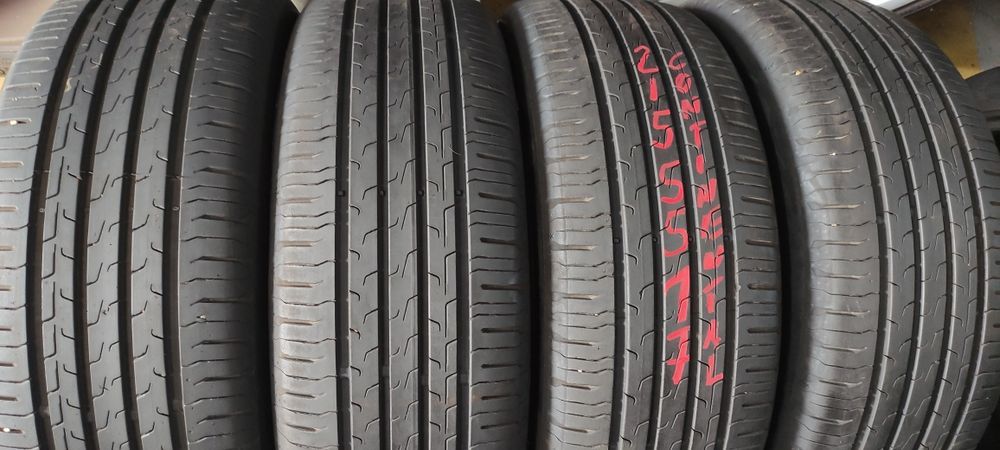 Pneus 215/55/17 continental semi novos