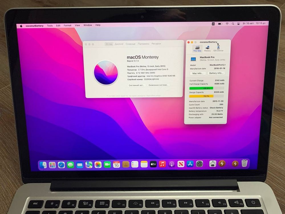 Макбук / MacBook Pro 13 2015 i5 / 8Gb / 256