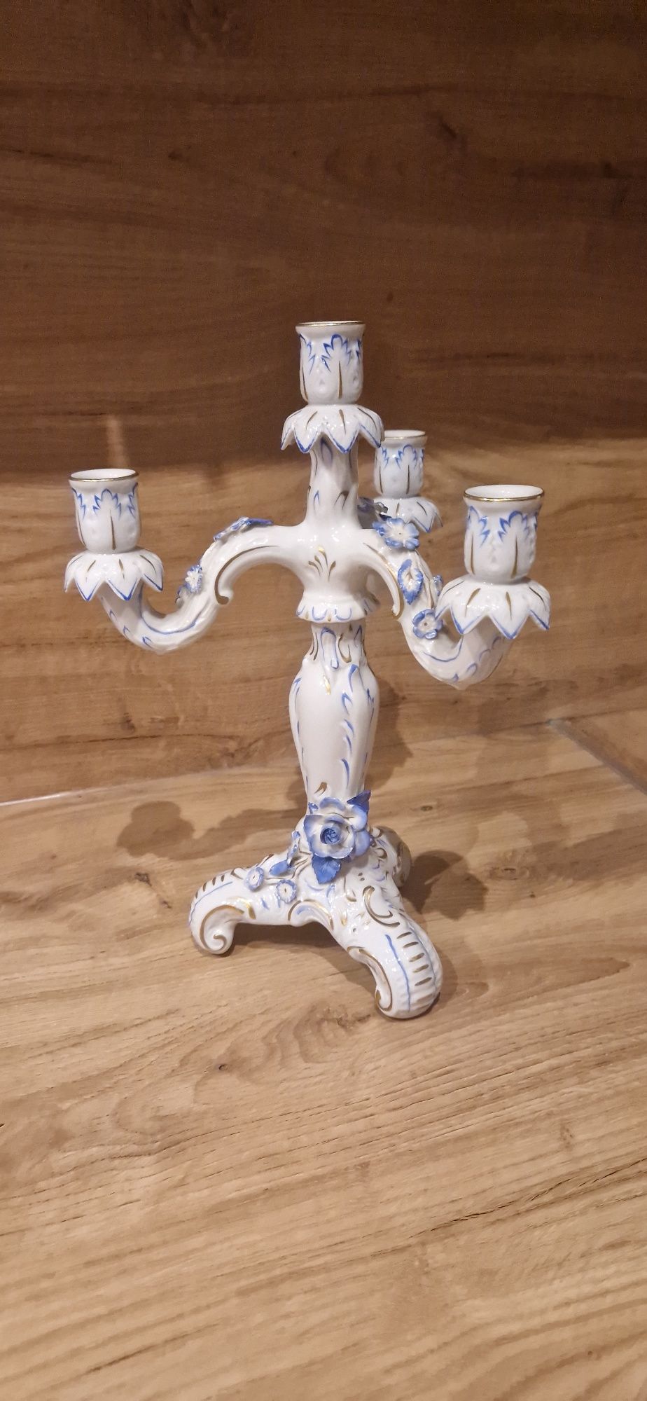 Świecznik z Niemieckiej Porcelany made in GDR