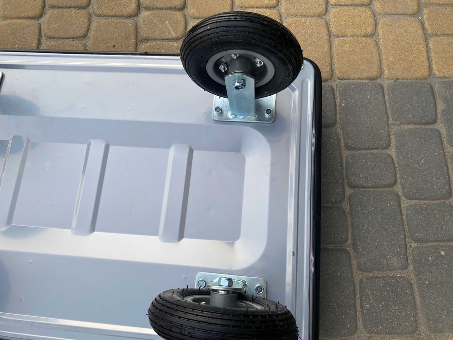 Nowy Wózek transportowy platformowy 350kg Drel Pompowane koła