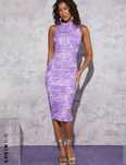 Vestido tubo  lavanda