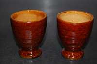 Ceramiczne kubeczki, kieliszki - 2 sztuki - Cepelia