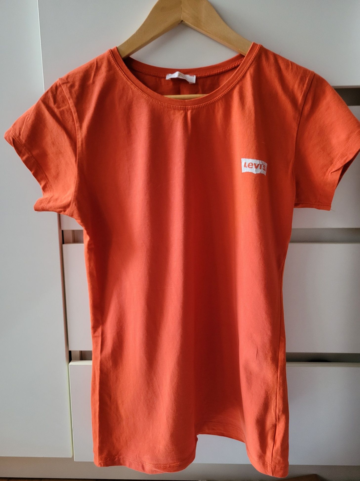 T-shirt a'la Levi's – Pomarańczowy