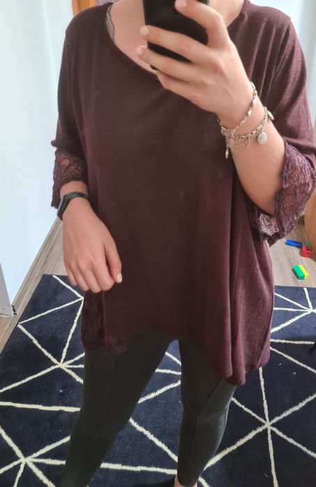 Świetna super bluzka bluzeczka koronka duży rozmiar plus size