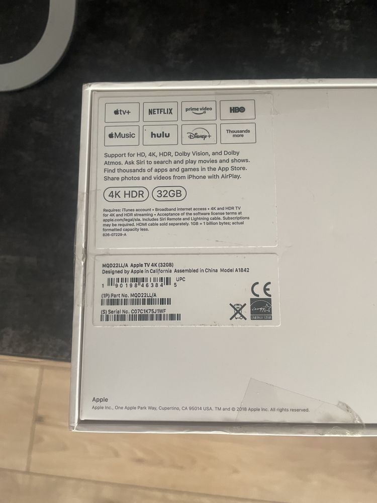 Aple tv 4k A1842