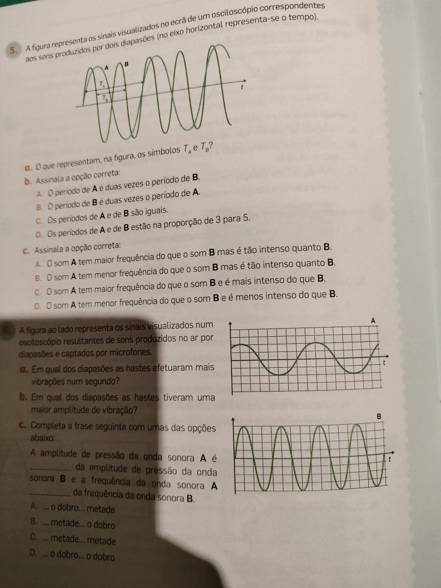 Caderno de atividades físico-química 8⁰ ano