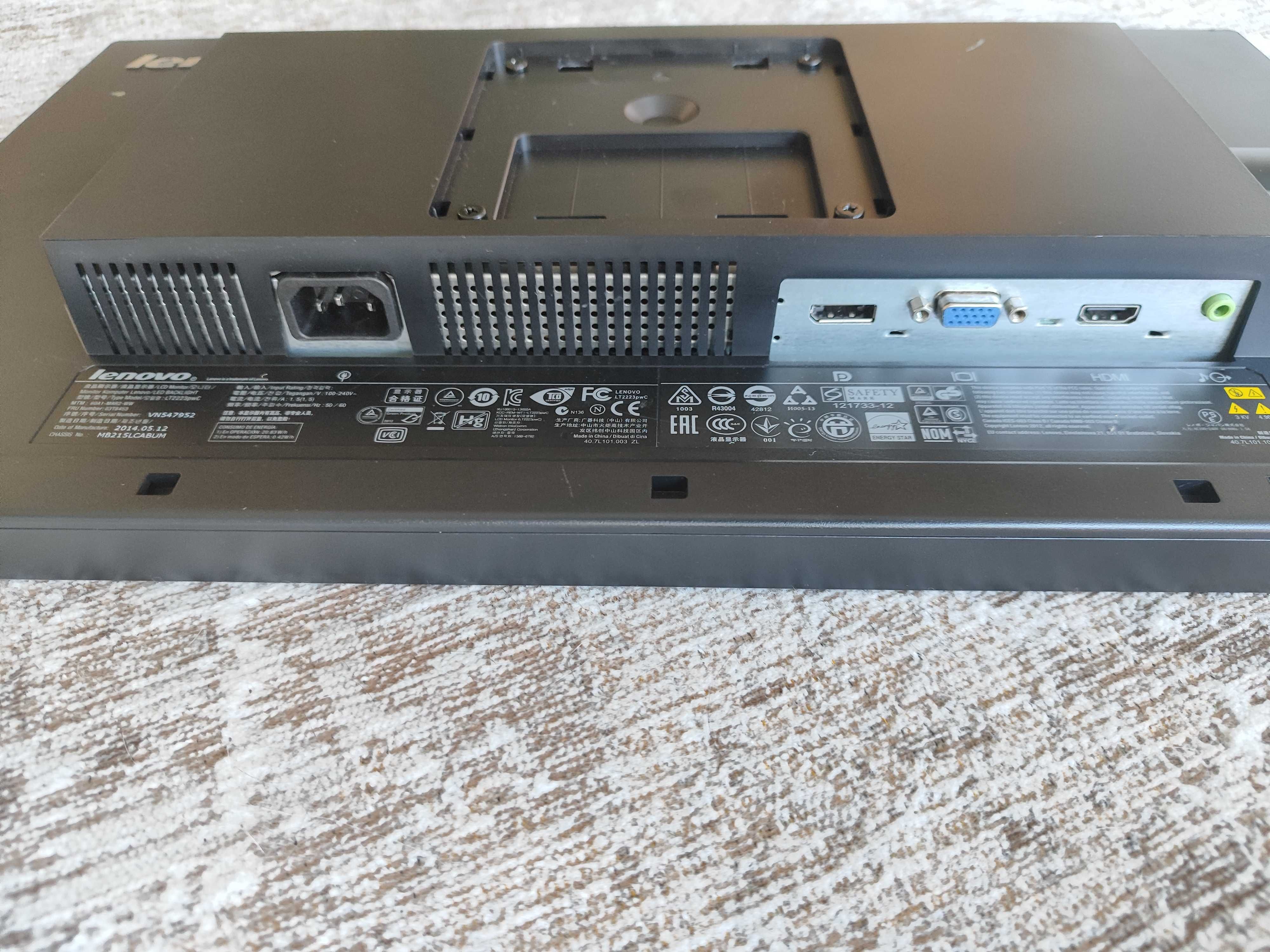 Monitor Lenovo ThinkVision LT2223PWC 21/22"