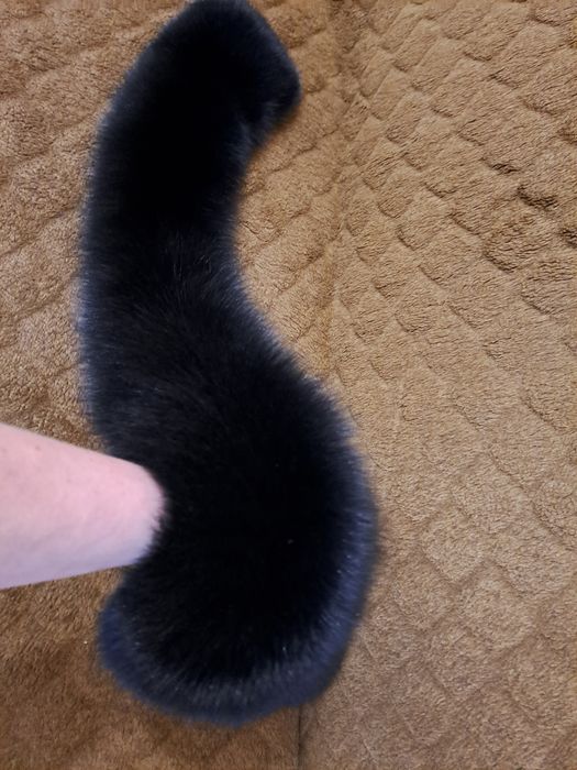 Опушка песец натуральный  меховой воротник комир хутро