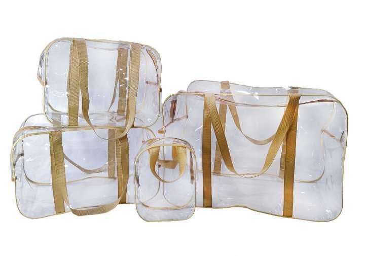 Набір 3+1 сумок у пологовий  EcoNova Light + косметичка, різні кольори