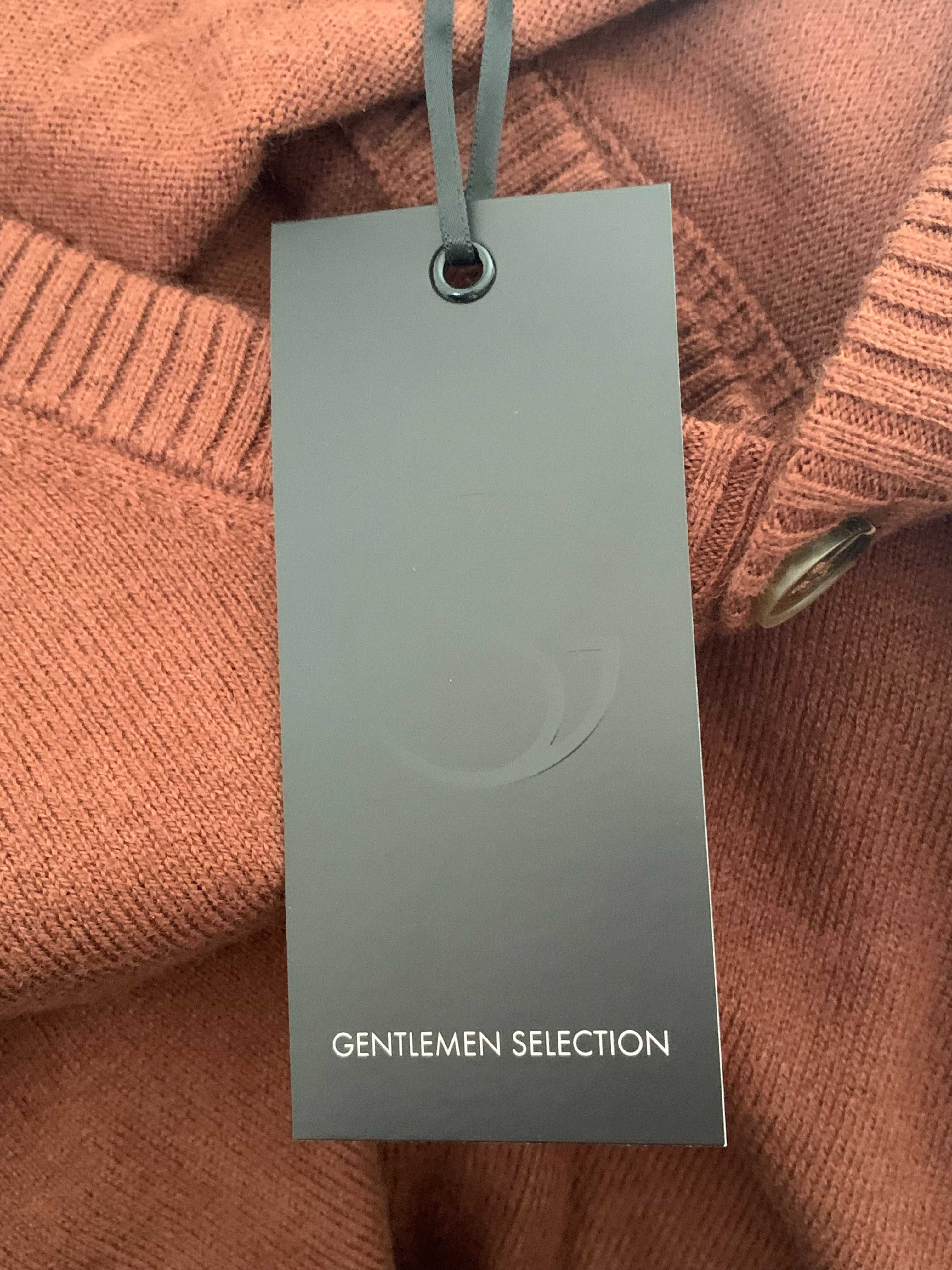 Gentelmen Selection super nowy sweter M/50 bawełna z wełną