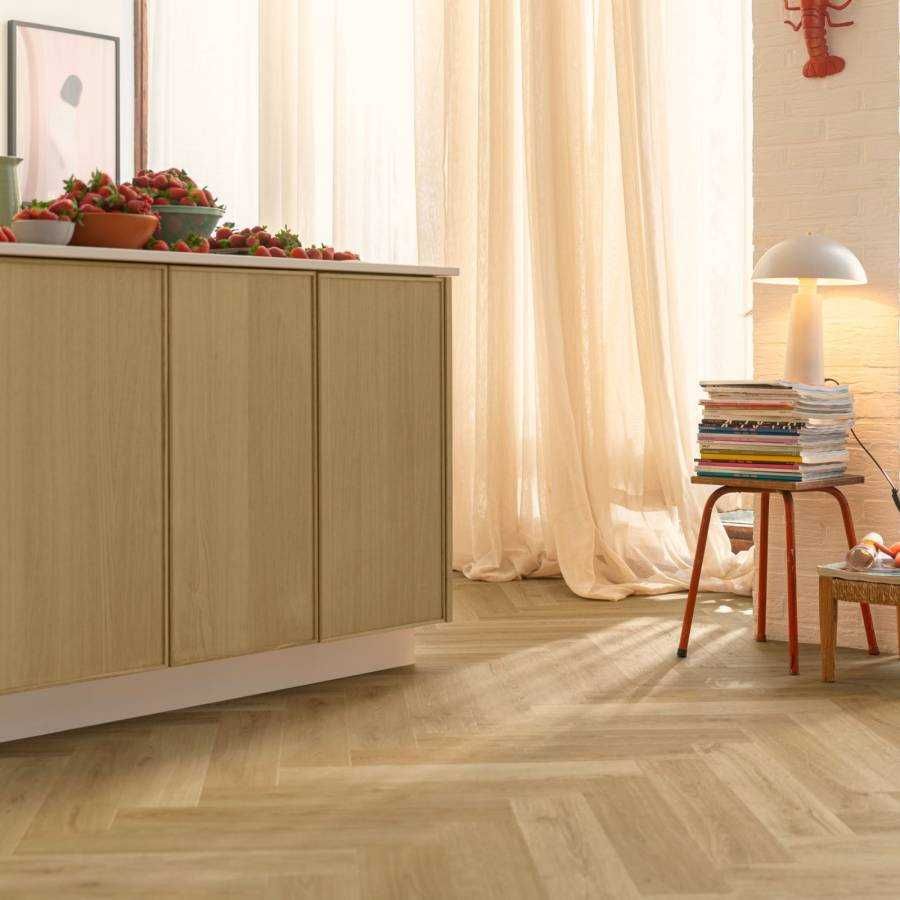 Panele winylowe LVT Quick Step Jodełka Botaniczny Beż HB AVHBU40362
