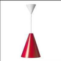 Lampa sufitowa IKEA 365+ HOTTA, wisząca, czerwona, nowa.