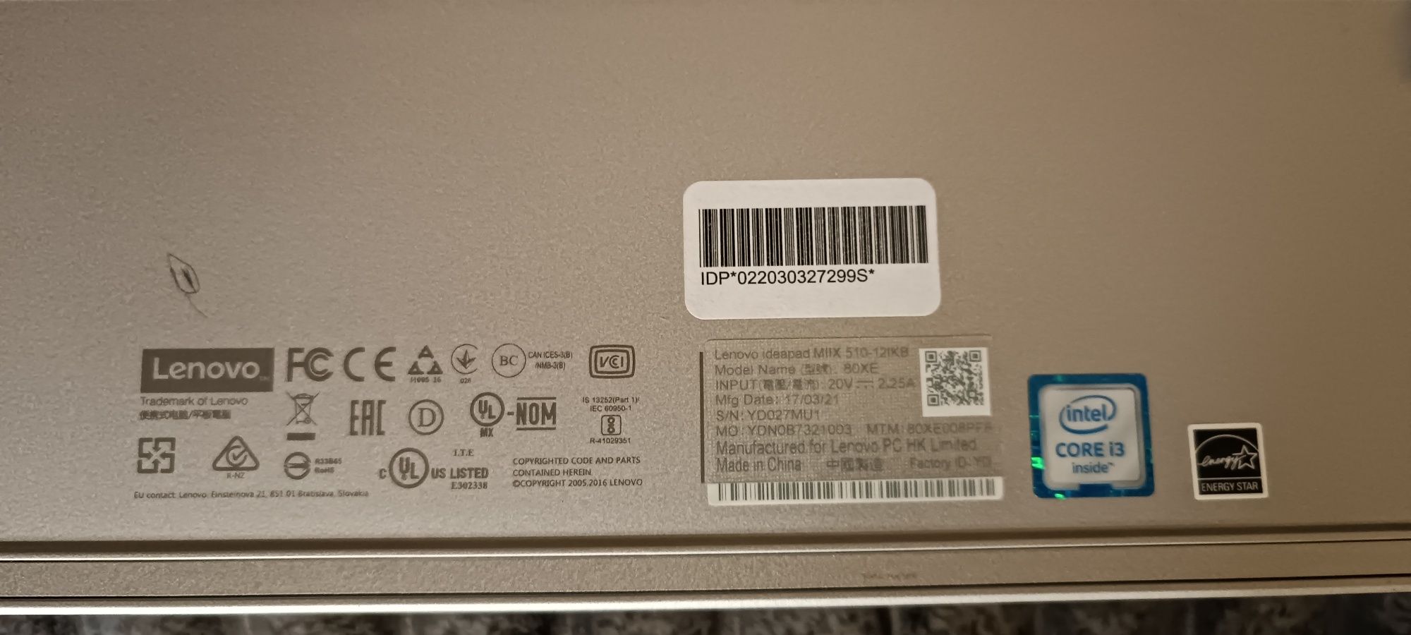 Windows планшет Lenovo miix 510 core i3 6006u 8gb озу