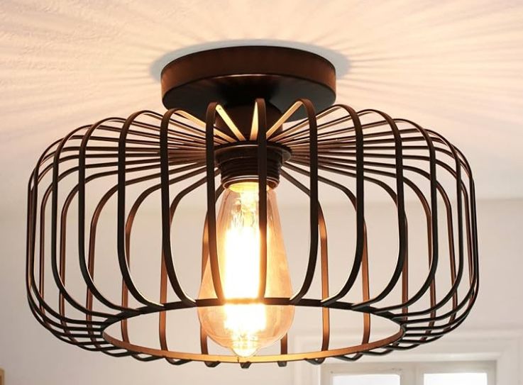 Lampa Sufitowa Industrialna Vintage