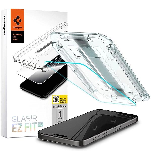 Szkło Hartowane Spigen Glas.tr "Ez Fit" Iphone 15 Pro Clear