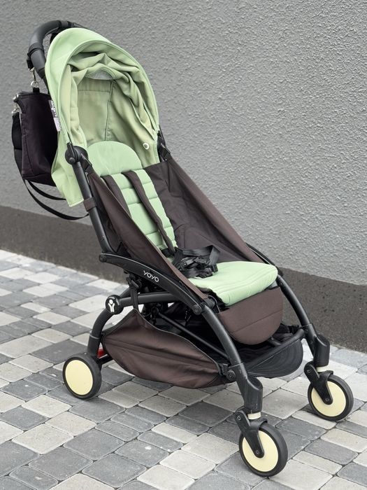 Коляска BABYZEN YOYO² Pepermint Black 2 в 1 з текстильним блоком
