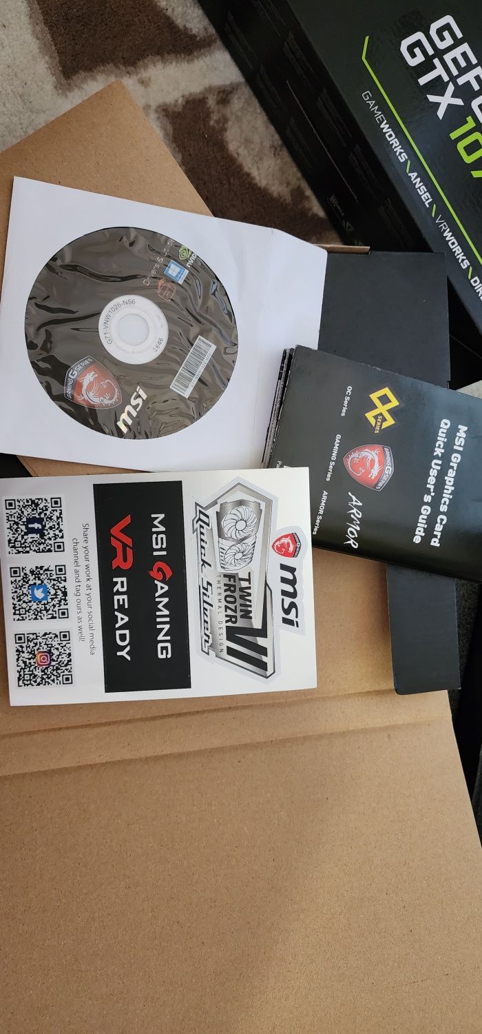 Видеокарта MSI GeForce GTX 1070 Quick Silver 8GB GDDR5