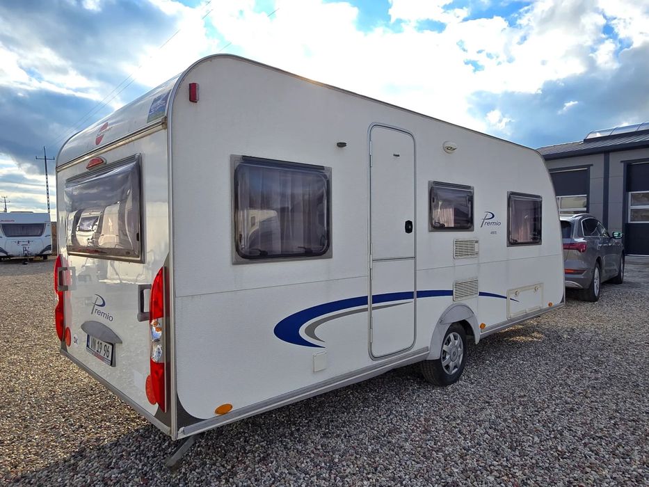 Burstner 490 PREMIO tapczany salonka namiot pokrowiec hobby  2010r Burstner 490 TL KLIMA NAMIOT tapczany hobby przyczepa kempingowa