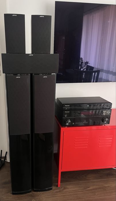 Zestaw kina domowego amplituner Pioneer VSX-920 + kolumny Jamo s606