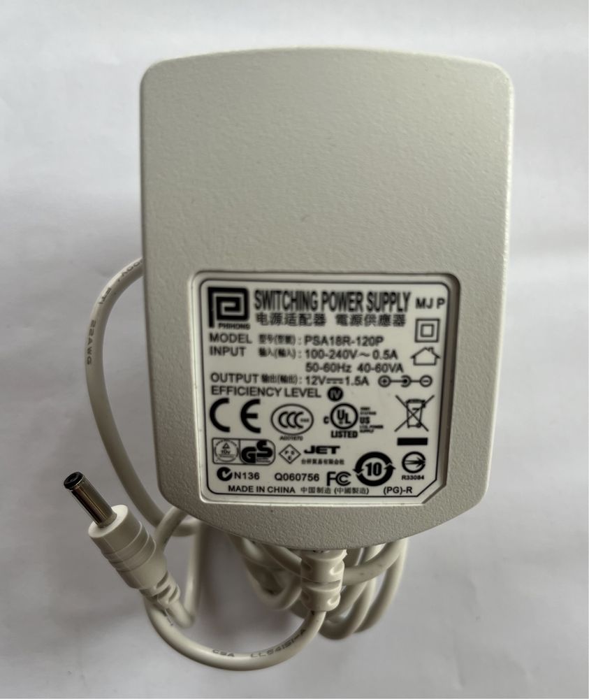 PHIHONG zasilasz 12V/1.5A 18W PSA18R-120P