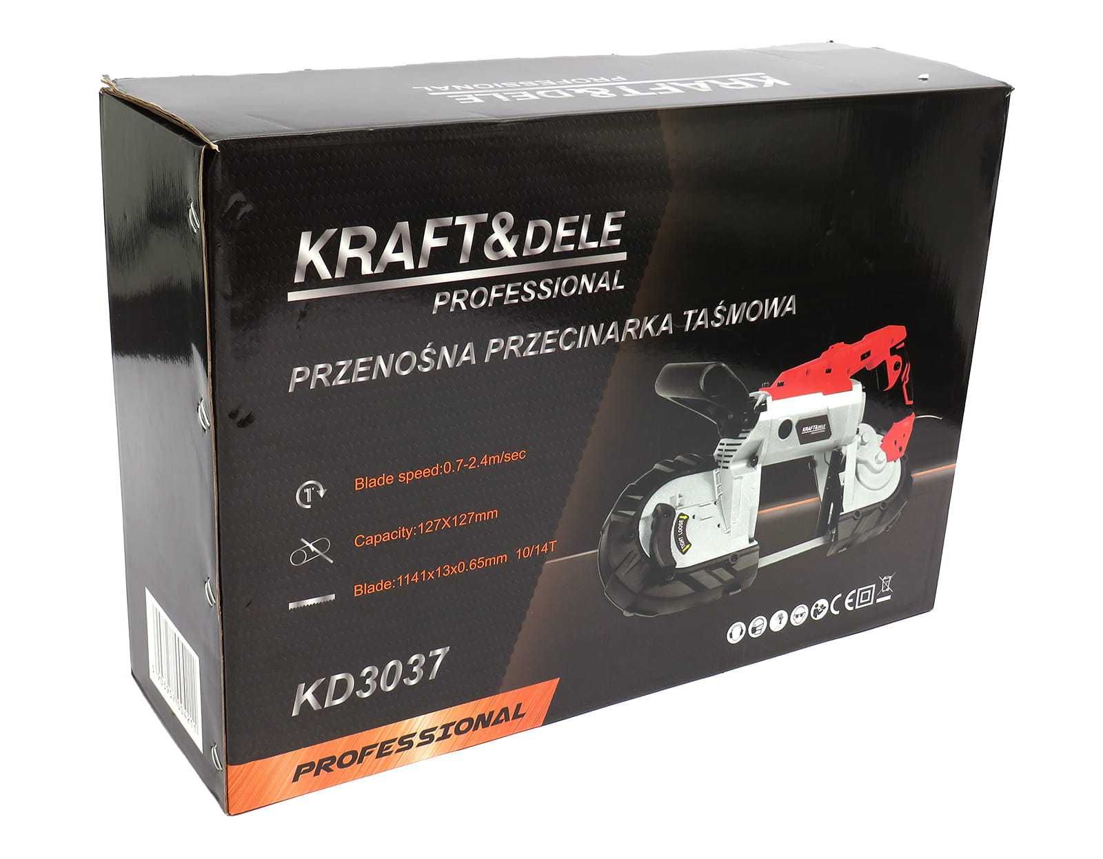 KRAFT&DELE Przenośna piła przecinarka taśmowa do metalu 1900W KD3037