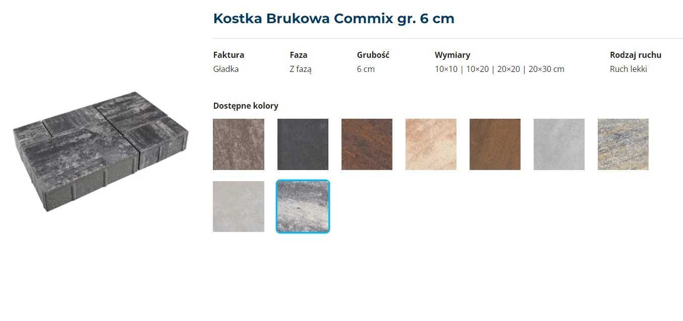 #1 Kostka brukowa kraweżnik, commix, behaton, polbruk - dostawa HDS