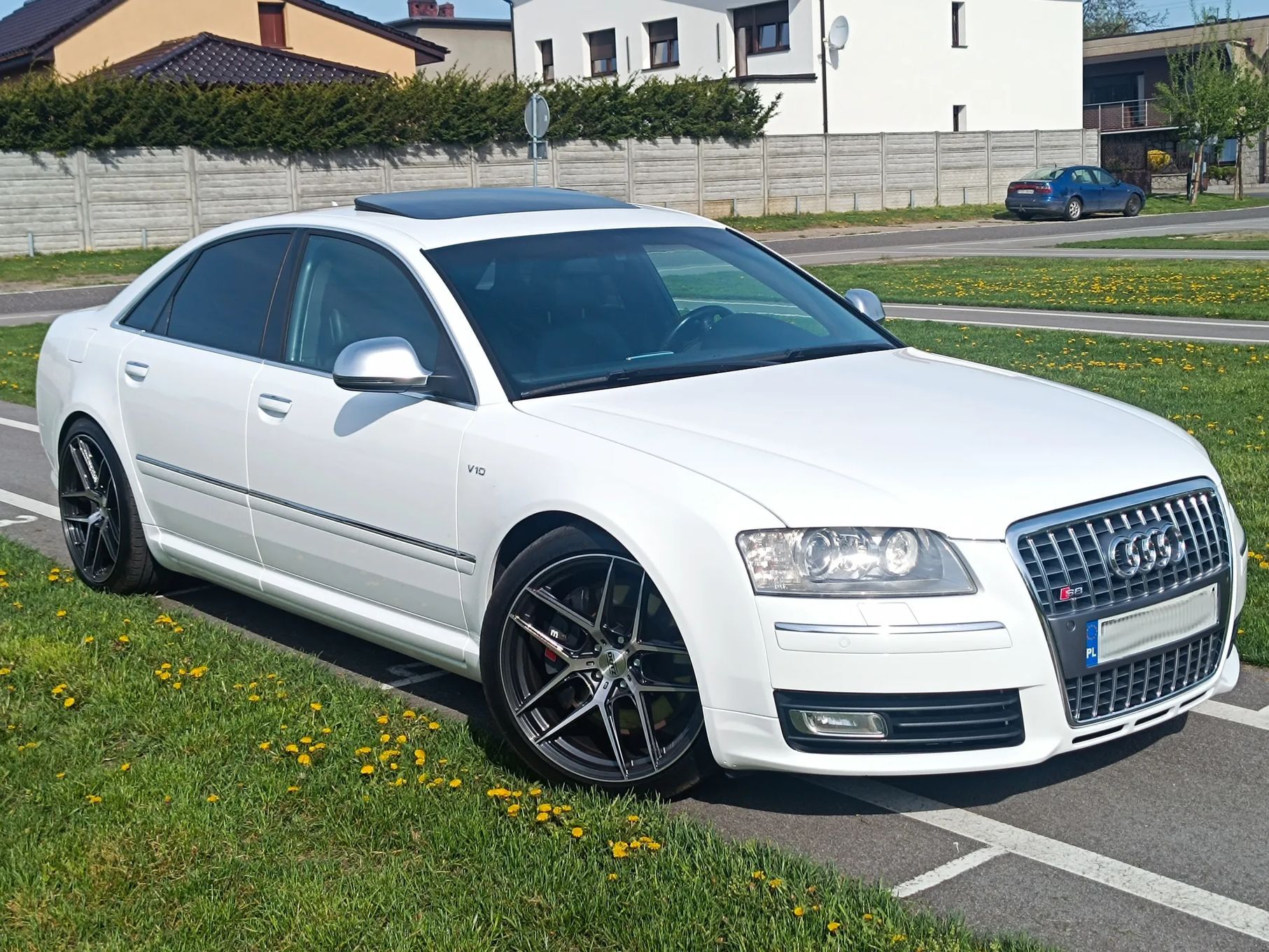 Audi S8 Oryginał 5.2 V10, Karbon, Alcantara, Monitory, Solardach,