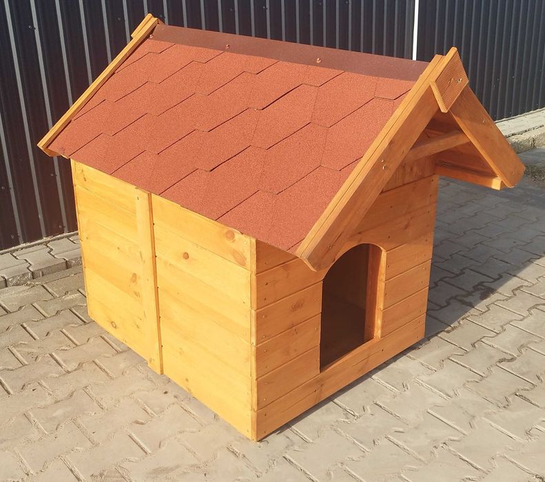 buda dla psa, buda drewniana, kojec dla psa, otwierany dach, domek