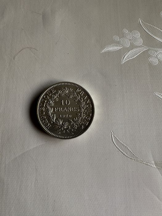 10 francos prata 1970