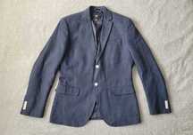 Granatowa męska marynarka slim fit H&M, rozmiar 50