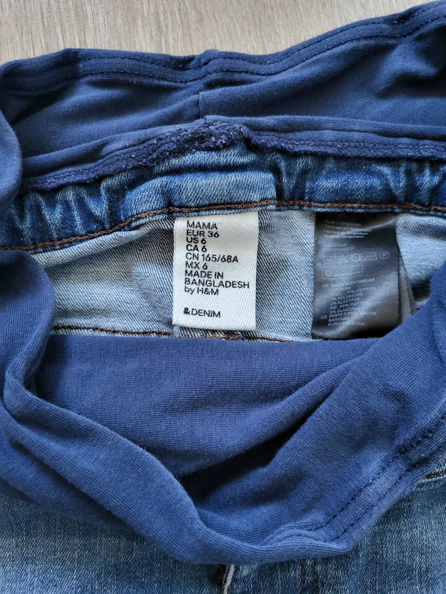 Jeansowa, ciążowa spódnica H&M mama r. S 36