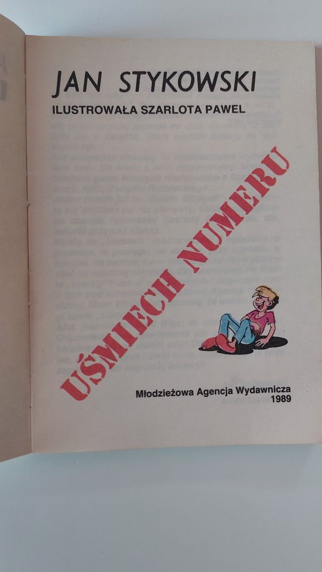 Uśmiech Numeru  Jan Stykowski  rok wydania 1989