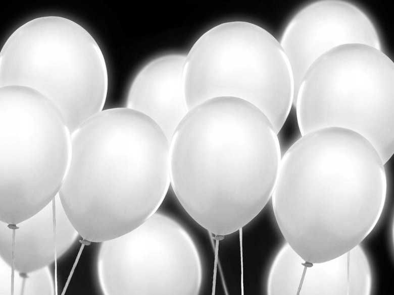 ATRAKCJA NA WESELU świecące balony LED napełnione helem BALONY LEDOWE