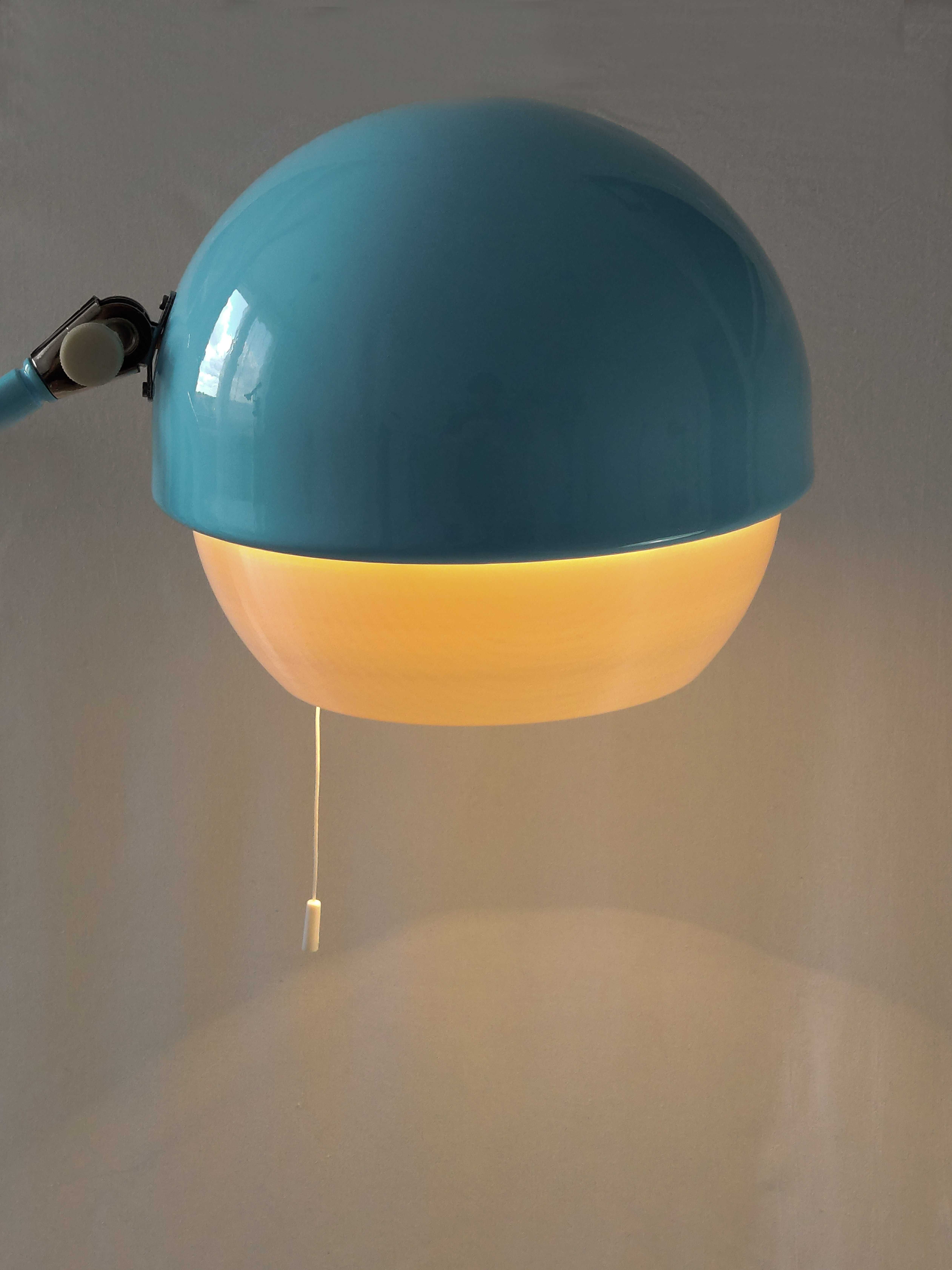 Lampka lampa podłogowa nocna ZAOS PR-11 PRL Po Renowacji Baby blue