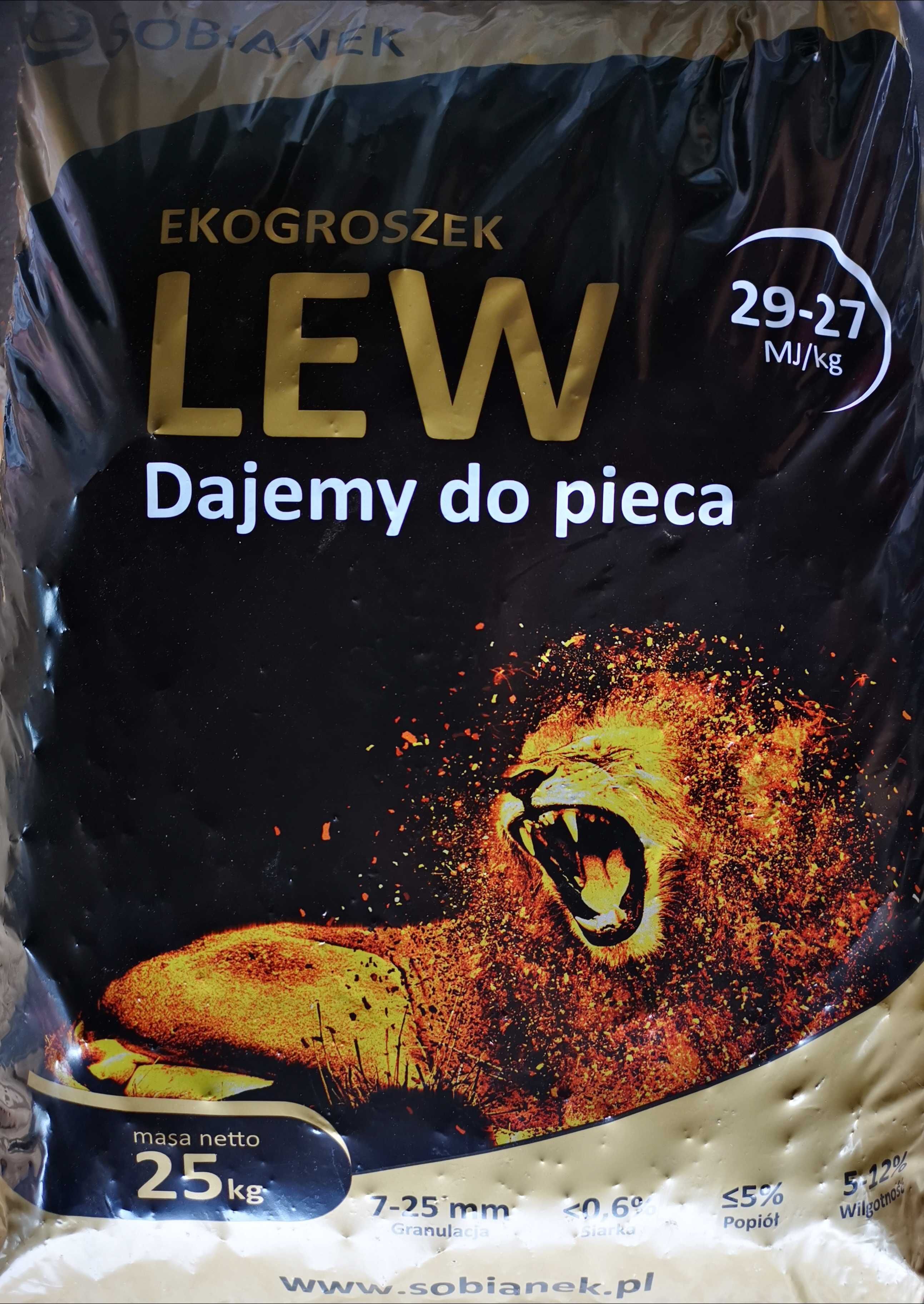 MEGA PROMOCJA! Ekogroszek LEW Sobianek 29 MJ - najlepszy w regionie