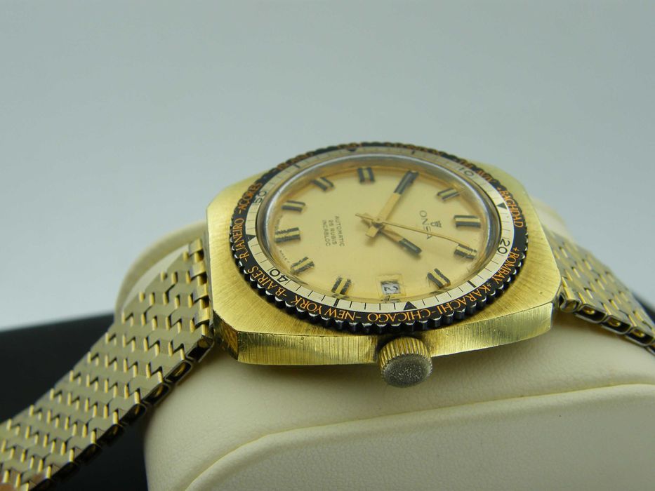 Onsa GMT Automatic w Złoconej Kopercie