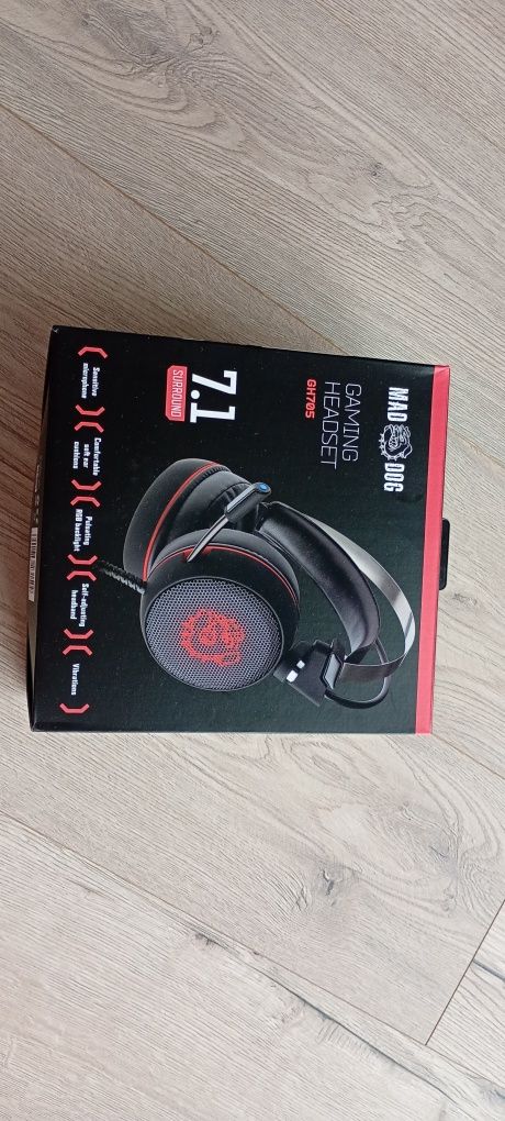 Słuchawki gamingowe MAD DOG GH705 7.1