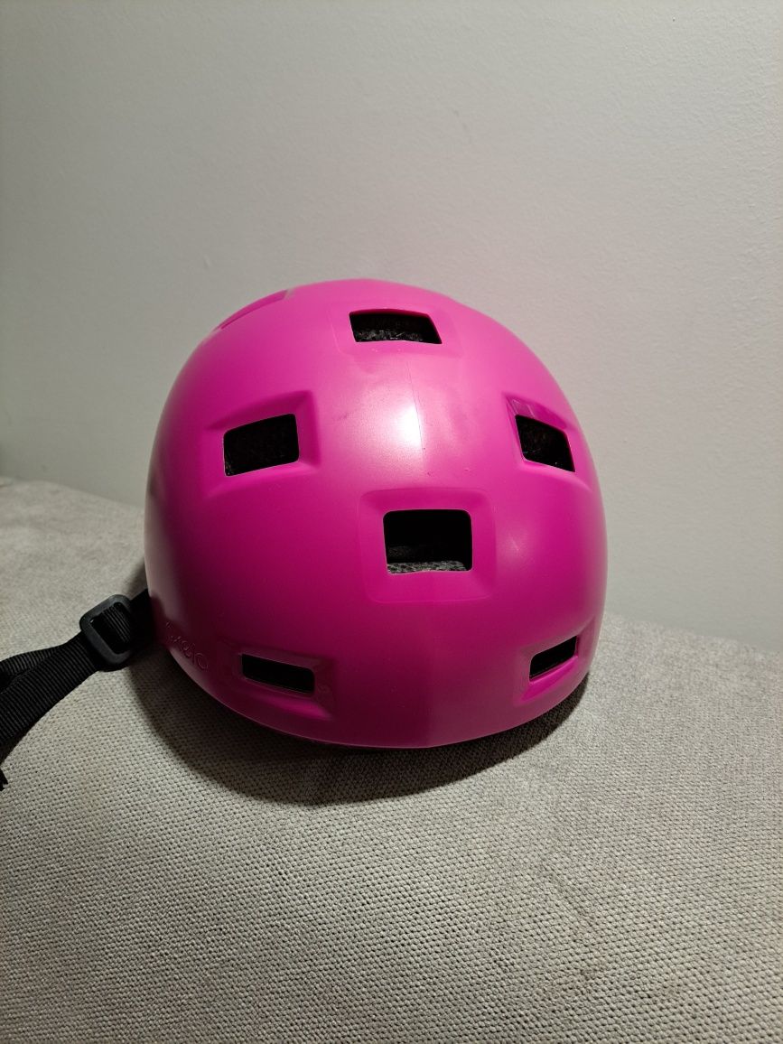 Kask różowy Oxelo z Decathlon XS 47-52cm