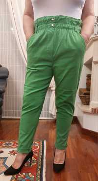 Calça verde sarja s/ marca
