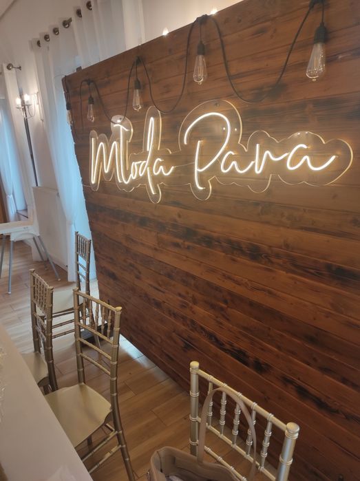Ledon neon led napis młoda para wesele