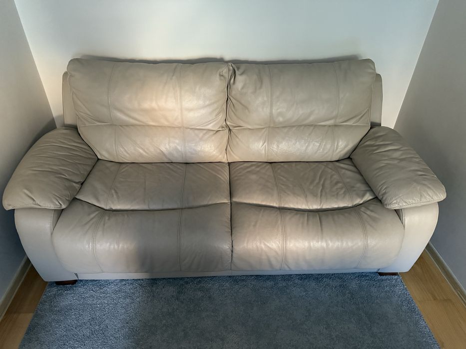 Sofa skórzana z funkcją spania