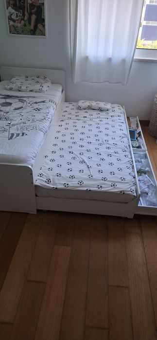 Cama SLAKT IKEA Dupla e com Arrumação