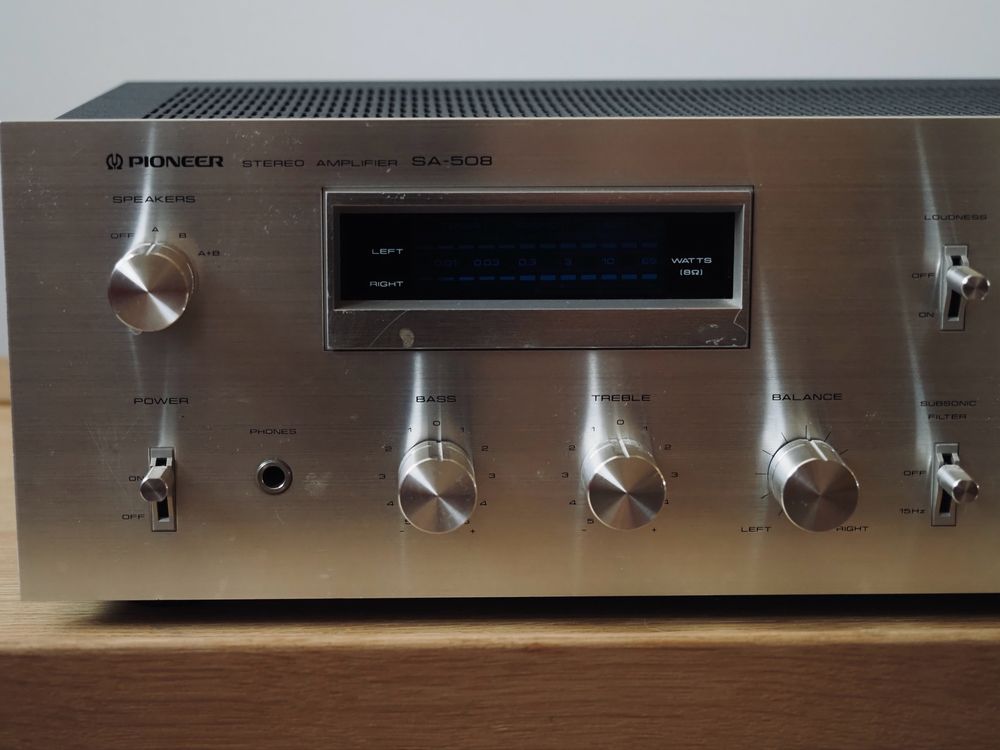Pioneer SA-508 – klasyczny wzmacniacz stereo z lat 80.