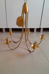 Żyrandol złoty Ikea