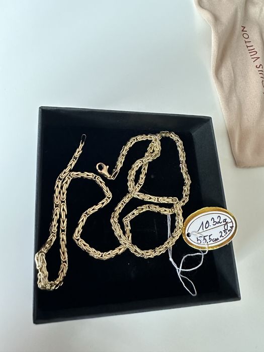 Złoty Naszyjnik splot królewski