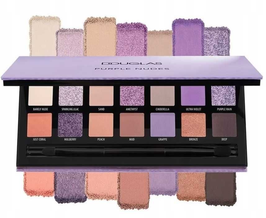 DOUGLAS Make-Up Purple Nudes paleta cieni do powiek 14 kolorów