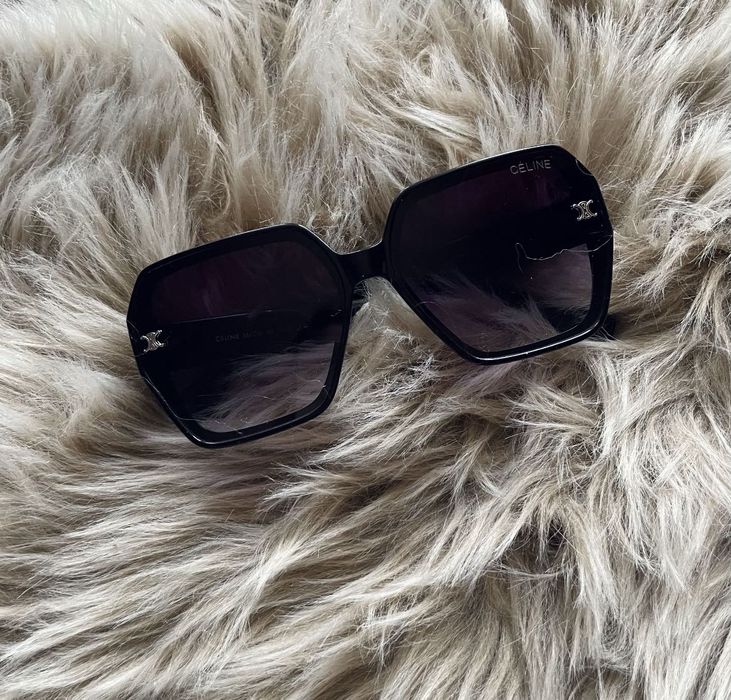 Celine okulary przeciwsloneczne czarne nowe OKAZJA